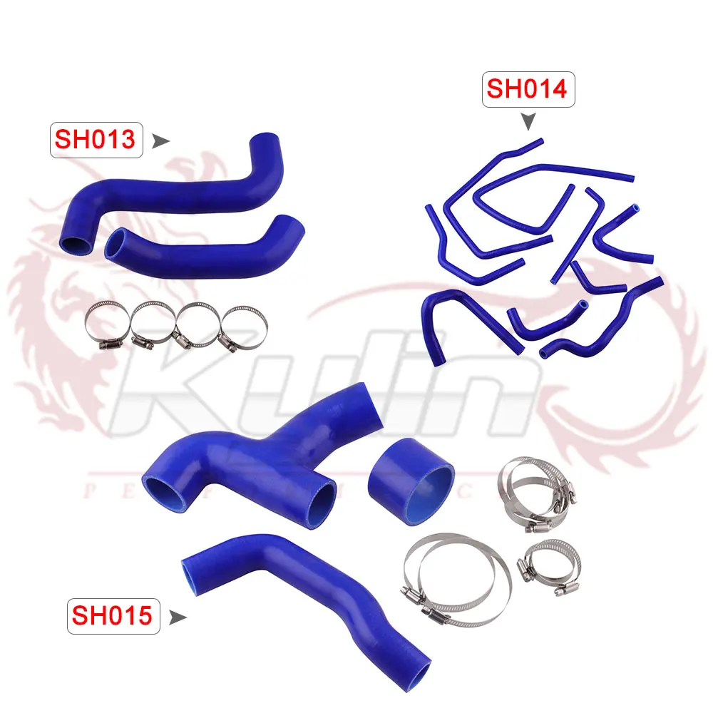 

For 2001-2007 Subaru Impreza WRX STi Various types Silicone Radiator Hoses Kit Blue SH013 SH014 SH015