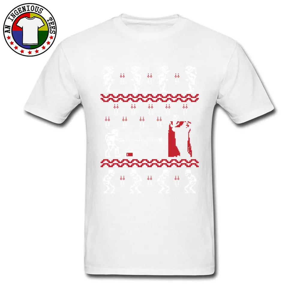 Christmasvania T Shirt Design Short Sleeve Slim Fit Round Neck Cotton Tops Shirt Casual T-shirts for Men Summer Christmasvania white