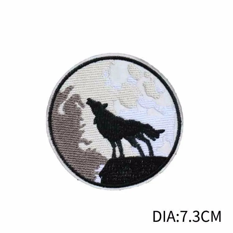 PGY 1 шт. панк волк серии нашивки для одежды Животные наклейки на одежду Diy патч крутое пальто аппликации одежда Декор Parches - Цвет: 2