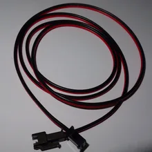 2pin JST Удлинительный кабель, 1 м длинный, 18AWG один конец с штекерным разъемом, другой конец с гнездовым разъемом