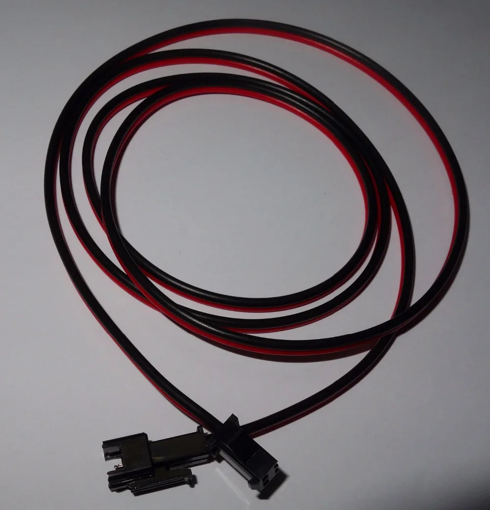 2pin JST Удлинительный кабель 1 м длиной 18AWG один конец с штекерным соединителем