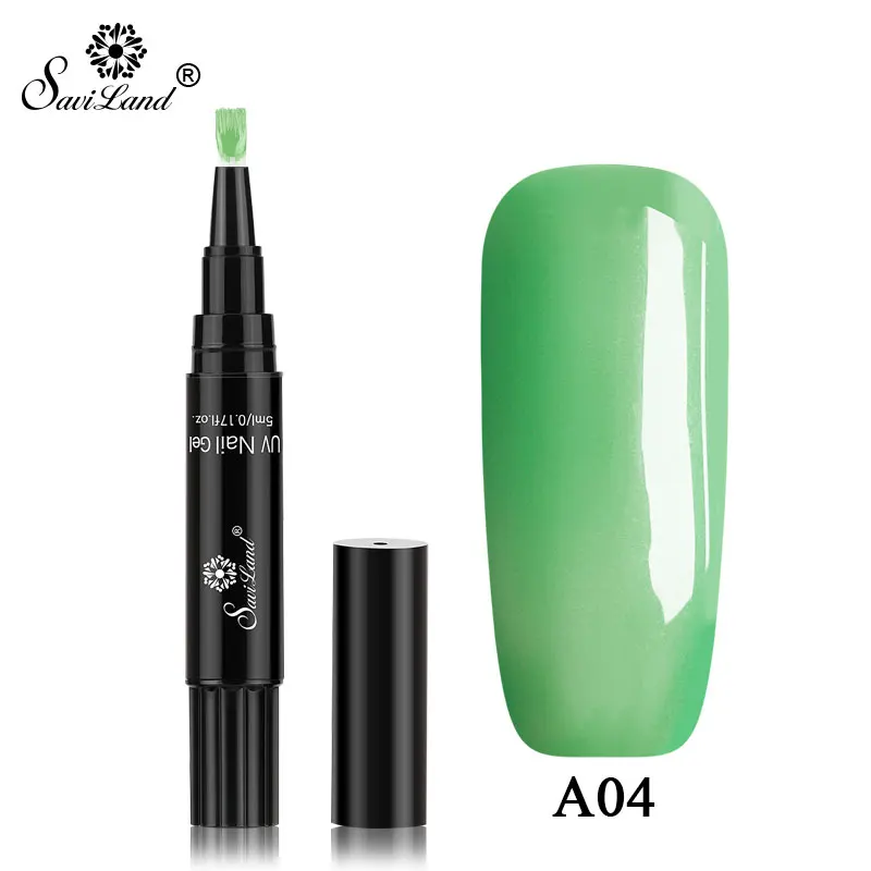 Новейшая ручка для ногтей от Saviland, 58 цветов, гелевая Лаковая ручка для ногтей, Модный Блестящий УФ-лак для ногтей DIY, Гель-лак для ногтей - Цвет: A04