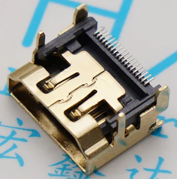

HDMI socket type A female socket gold-plated high-definition HDMI female socket gilded green patches 4 feet free shipping