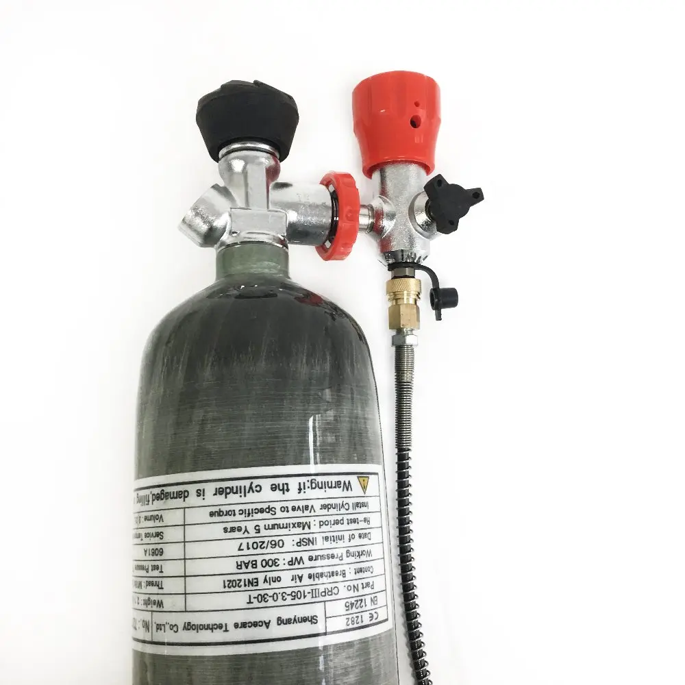 AC103101 3L 4500Psi Carbon Fiber Cylinder PCP Air Gun Hunting Airsoft Gun Paintball Tank Paintball Tank Composite Acecare 2019