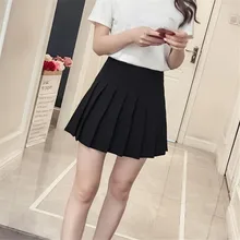Индивидуальный Молодежный лагерь студентов Высокая талия была тонкая модная плиссированная юбка Повседневная Студенческая дикая хозяйственная юбка для фигурного катания