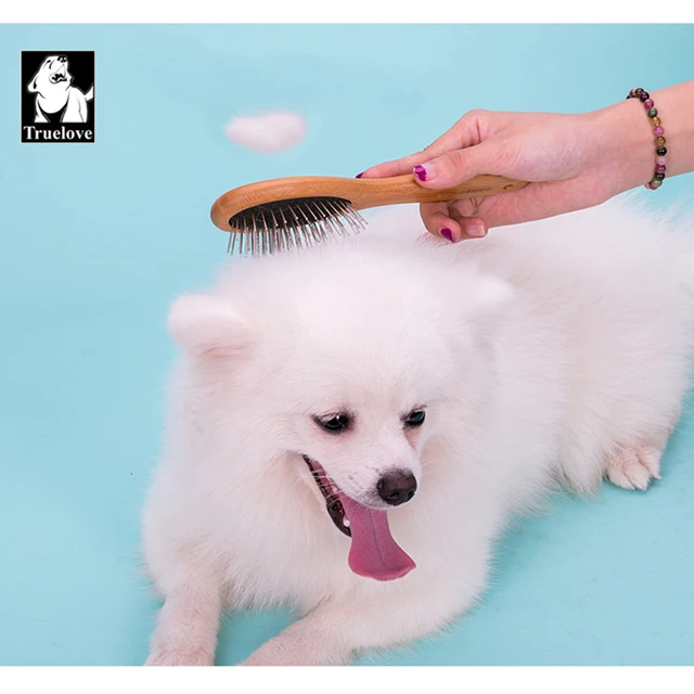 Truelove Pet Round Comb Bamboo Wood Handle in Cat and Dog Hair Remover Brush Fur Small Medium Large Grooming Gifts TLK19131 3