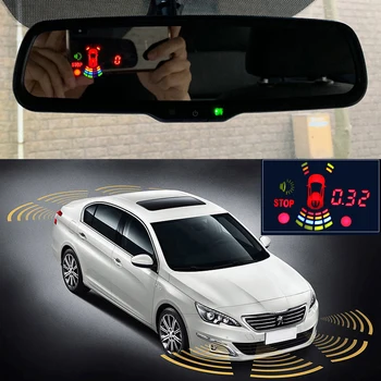 2024 Nuovo Auto Dimming Interni Specchietto retrovisore Monitor Anteriore Posteriore 8 Sensore di Parcheggio Con Staffa Originale 16mm Sensore Piatto