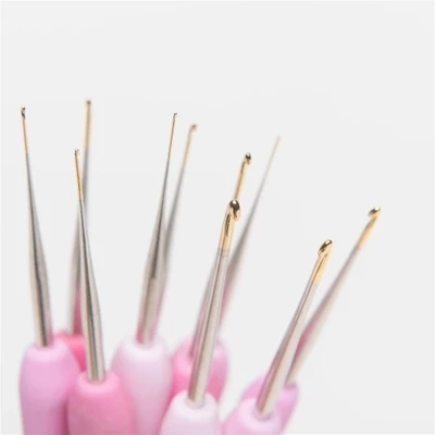Японский тюльпан тер/тел крючком розовый смолы ручка спицы оригинальные аутентичные, импортные из Японии 1-1,75 мм