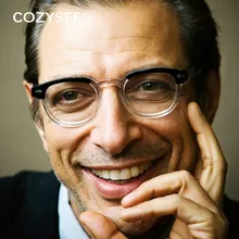 Новинка года, очки в стиле Джони Депп для мужчин, ретро, винтажные очки по рецепту, женские оптические очки, оправа с прозрачными линзами, черный цвет