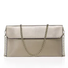 

Fashion Pearl Cowhide Genuine Leather Day Clutches Small Shoulder Bag for Women Handbag Solid Simple Chains Strap #QSLQB058