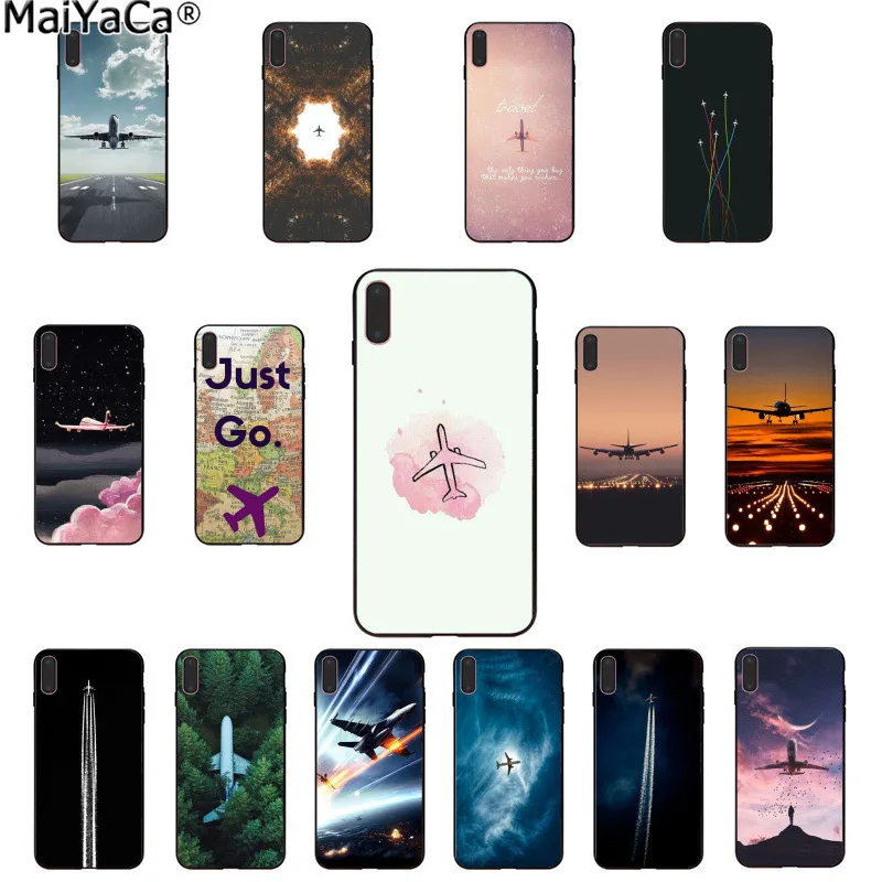 MaiYaCa avión fly viaje nube avión cliente teléfono funda para Apple iPhone 8 7 6 6 S Plus X XS MAX 5 5S SE XR cubierta MaiYaCa avión fly viaje nube avión cliente teléfono funda para Apple iPhone 8 7 6 6 S Plus X XS MAX 5 5S SE XR cubierta
