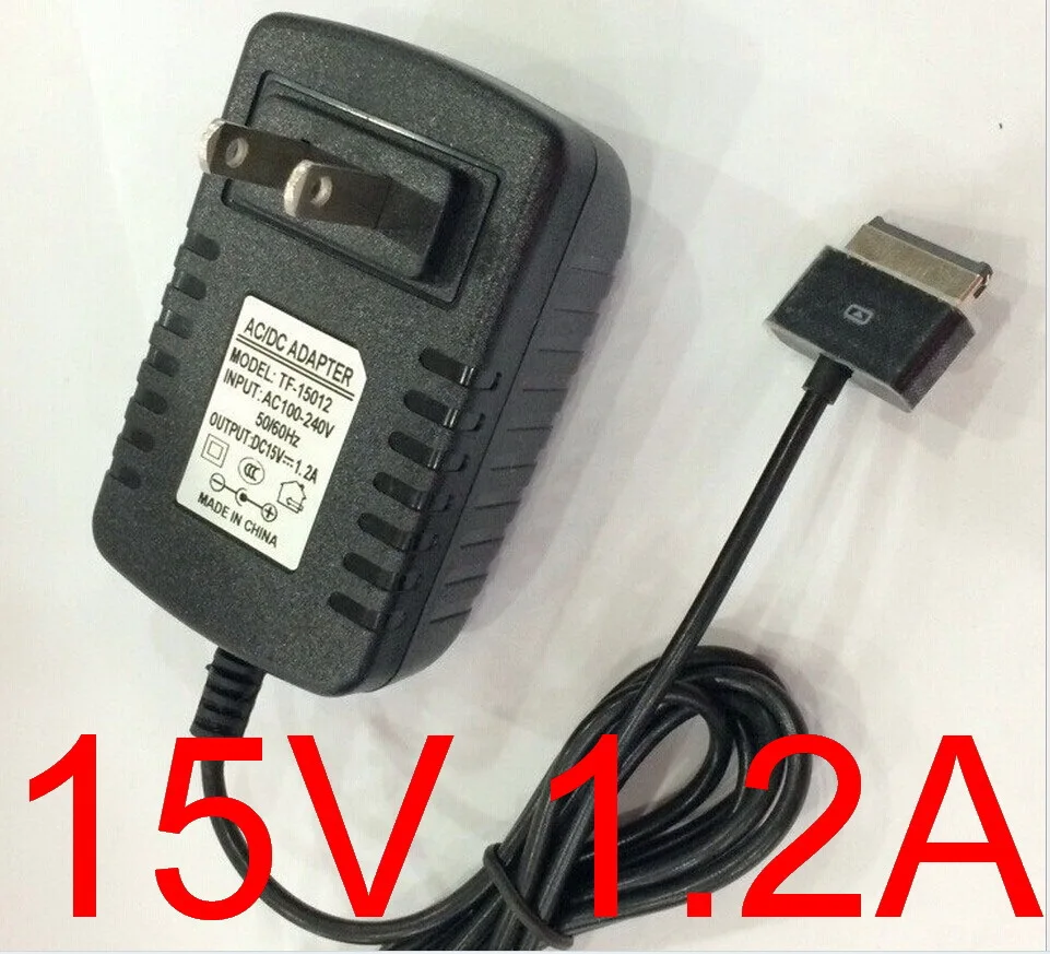 Высокое качество 1 шт. 15В 1.2A зарядное устройство для планшета US Plug Asus Eee Pad Transformer