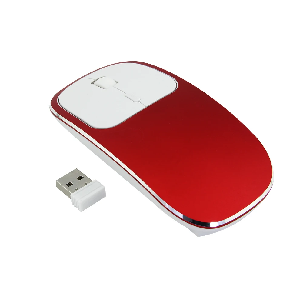 CHUYI 2.4G Wireless Rechargeable Mouse Silent Ultra-thin Mouse With Type-c Mute Portable Computer Gaming Mause For Laptop