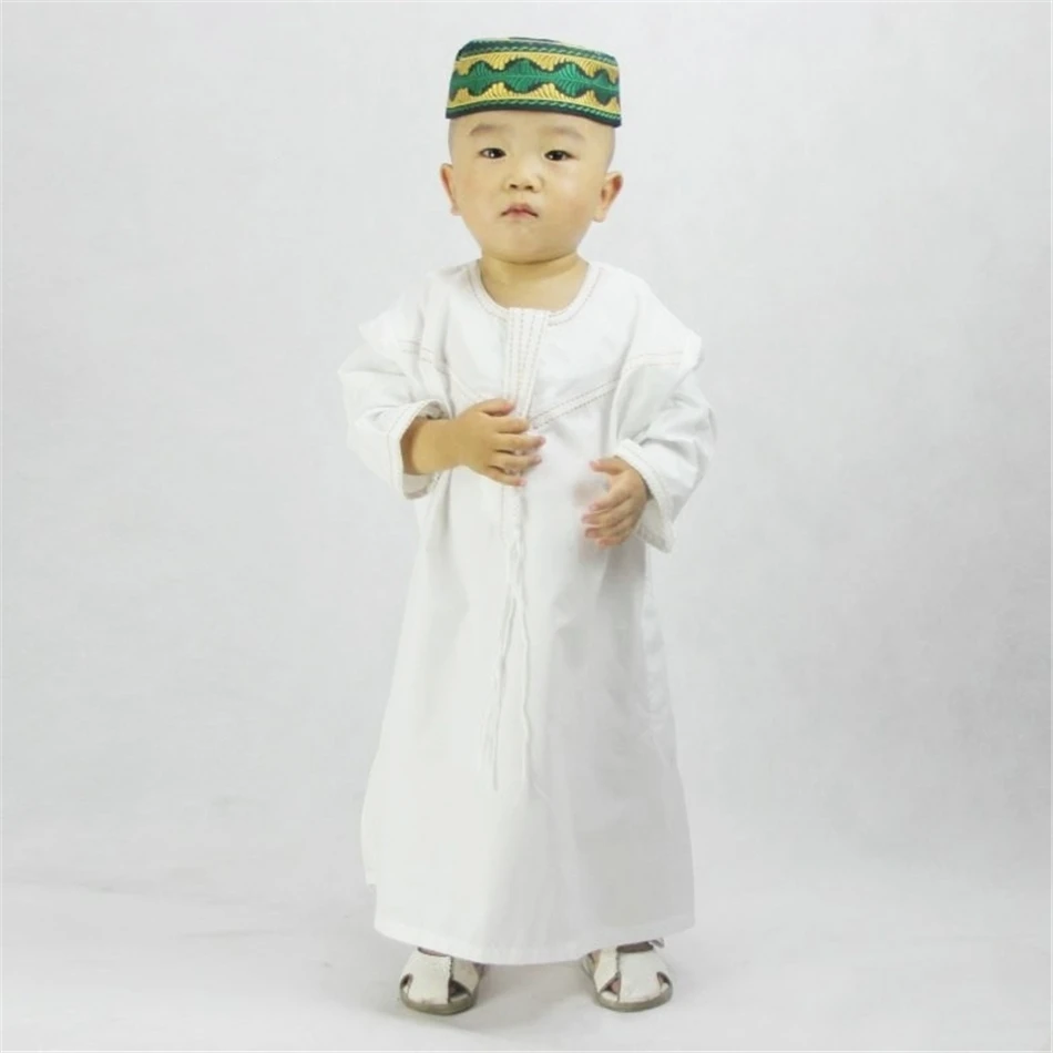 Одежда для мальчиков, ислам, ислам, мусульманский Тауб, Арабская абайя, халаты для маленьких мальчиков, кафтан, ислам, детская одежда, От 1 до 3 лет для малышей