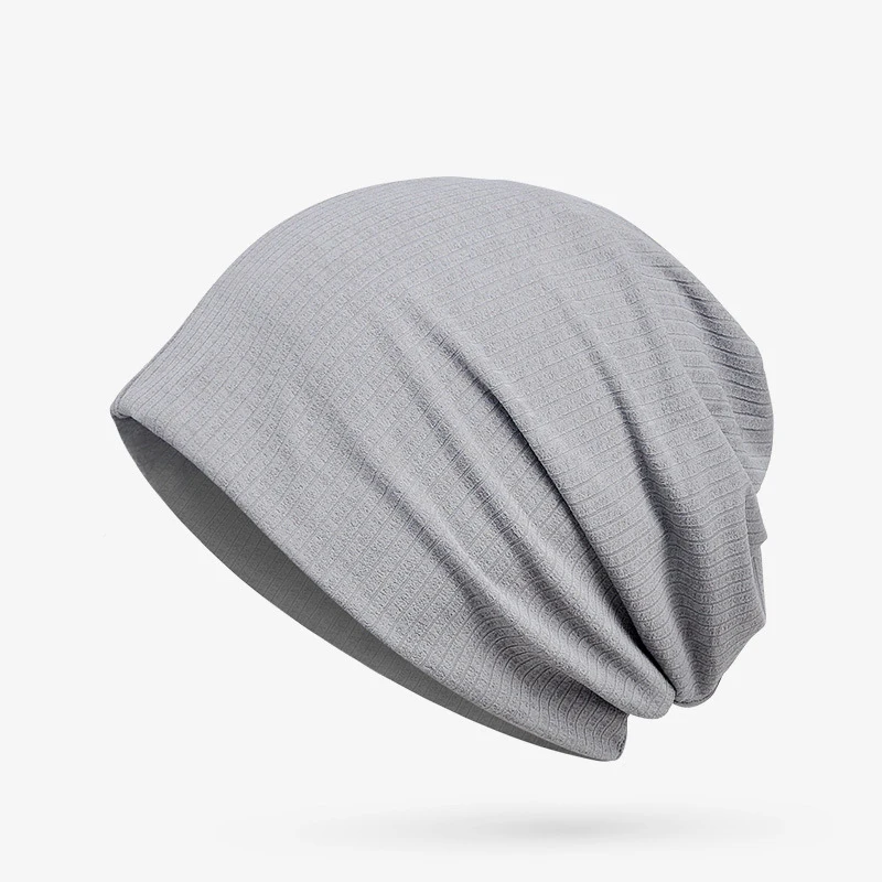 2018 г. однотонные Цвет полиэстер весна тонкая шапка Кепки для Для мужчин Для женщин двойной Применение шарфом теплые модные шапки-Унисекс