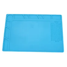 35x25 см теплоизоляция анти-скольжение силиконовая прокладка обслуживания платформы для пайки Ремонт станции телефон ПК Ремонт