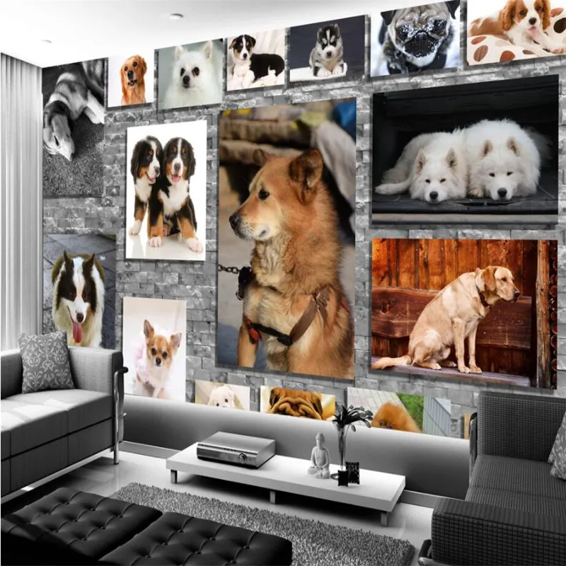 Custom Background Photo Wallpaper HD Dog Photo Wall Art Wall Covering