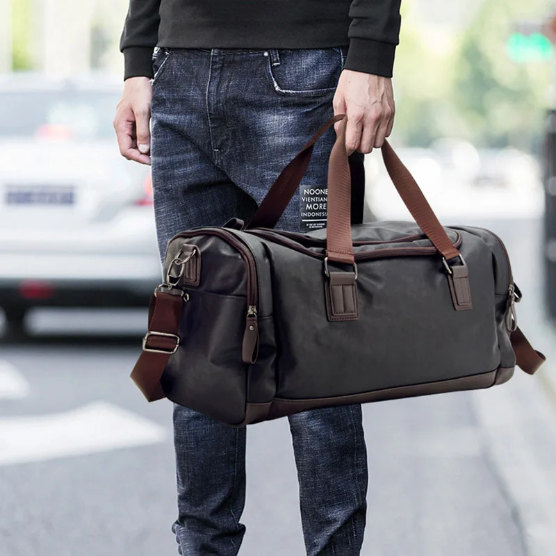 الرجال حقيبة يد كبيرة قدرة السفر حقيبة الأزياء شنطة كتف مصمم الذكور حقيبة ساعي عارضة Crossbody حقائب السفر 2019 الرجال حقيبة يد كبيرة قدرة السفر حقيبة الأزياء شنطة كتف مصمم الذكور حقيبة ساعي عارضة Crossbody حقائب السفر 2019