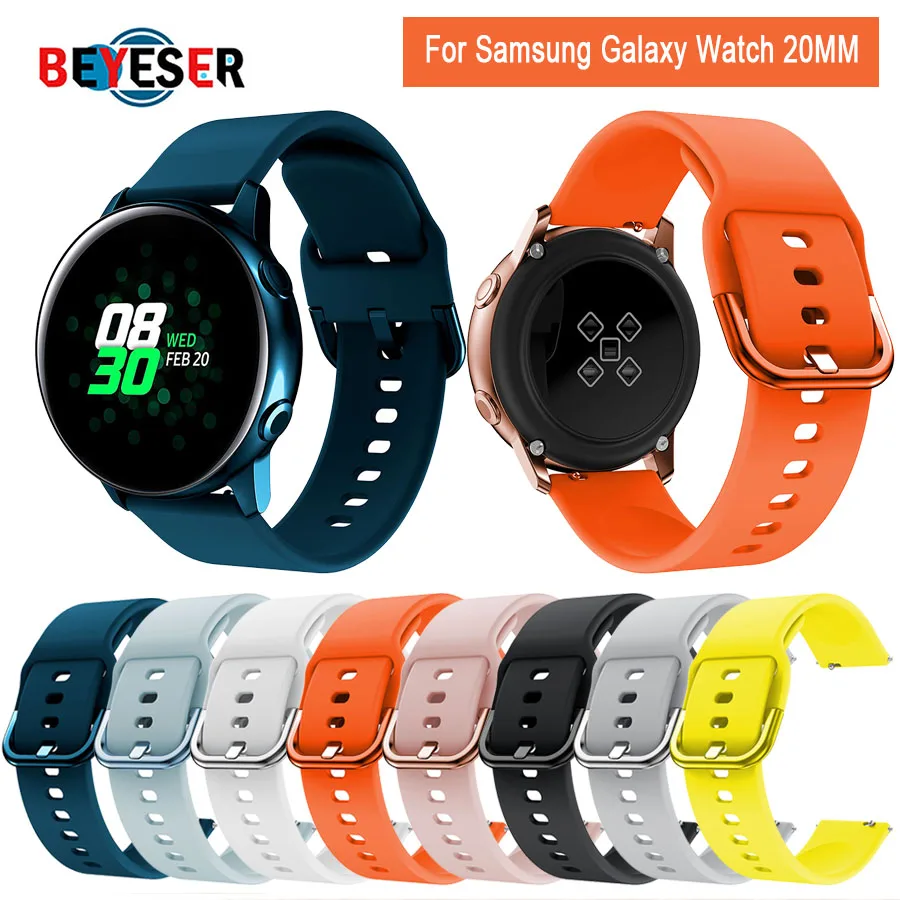 

Watch Bands for Samsung Galaxy Watch 3 41mm Active 2 40mm 44mm Strap Classic S2 Gear S2 Sport 20mm Quick Release Watch Band Belt