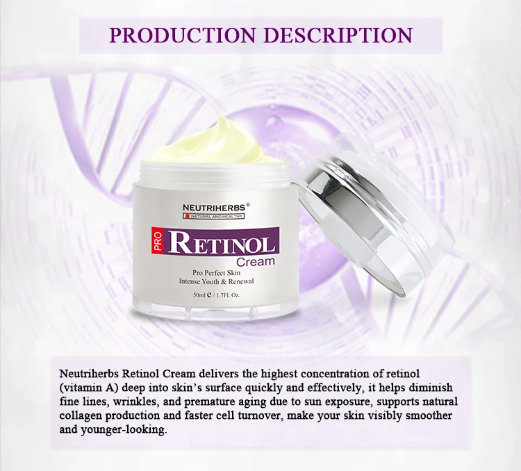 HTB1A3XsgYZnBKNjSZFhq6A.oXXaj Retinol Moisturizer Cream for Face and Eye Area with Hyaluronic Acid, Vitamin E - Best Day and Night Anti Aging Formula 50g/pc