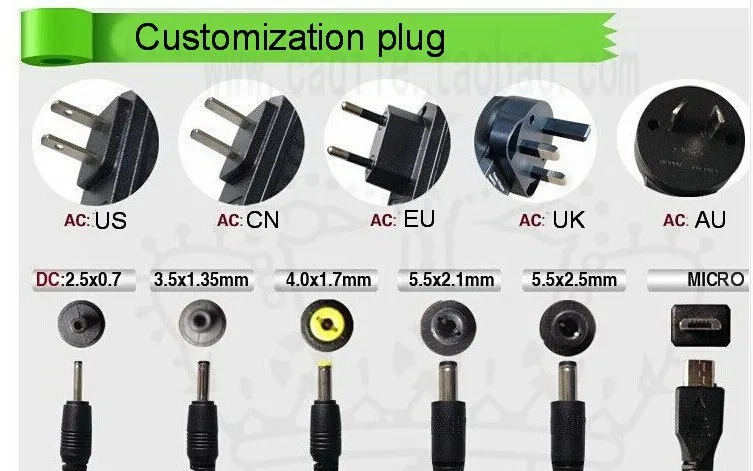 1 шт. 18V 500mA Высокое качество IC AC 100 V-240 адаптер конвертер DC 18В 0.5A 500mA Питание штепсельная вилка американского стандарта 5,5 мм x 2,1-2,5 мм