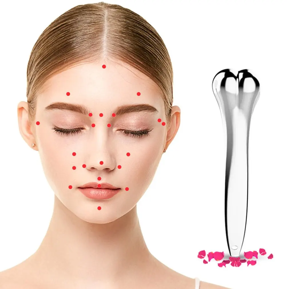 

5PCS/SET Zinc Alloy Women 3D Facial Roller Massager Thin Face Full Body Massager Wrinkle Remover Tool Best Gift