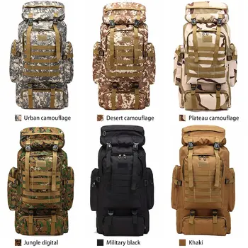 

Durable Outdoor Sports Waterproof Tactical Military Backpack Climbing Hiking Backpack Camouflage Army Bag Large Capacity