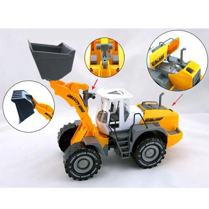 Beste Hot 122 Grote Speelgoed Auto Bulldozer Speelgoed Grote Diecast Speelgoed Graven Speelgoed Model Landbouwgrond Tractor Truck Techniek Voertuigen Kids Gift