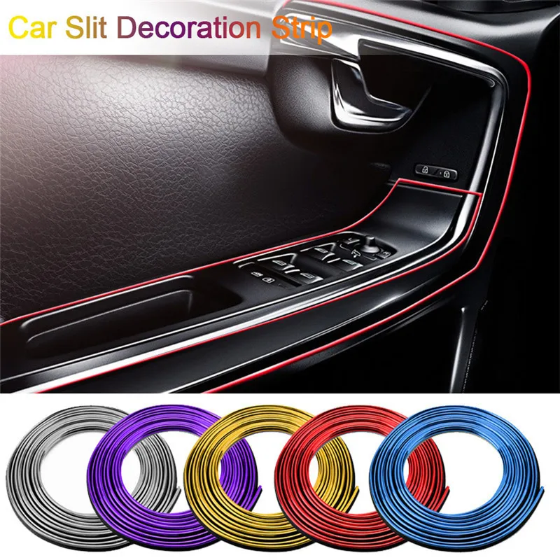 

Car accessories Universal 5M Car Styling interior Decoration Strip Moulding headlight cover Trim Dashboard Door Edge Car-styling