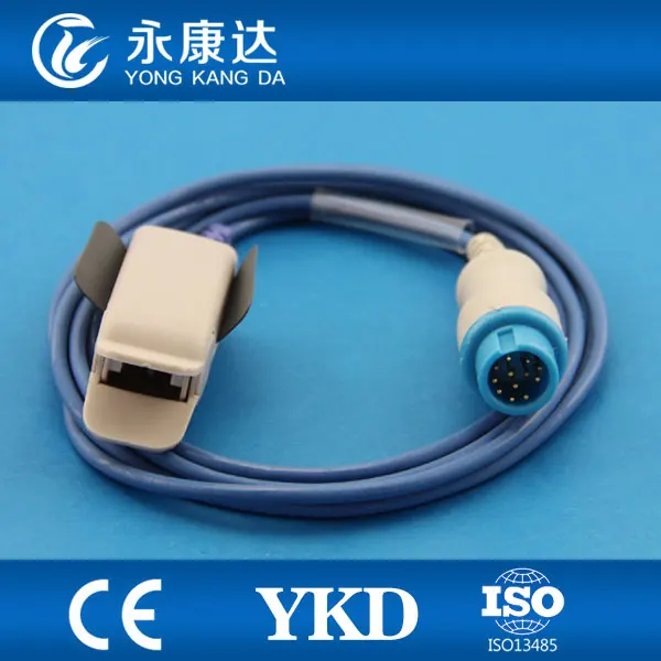 

Hot sale !!! new style Spo2 sensor for adult finger clip, 12pin/3m Compatible with 78352A/C 78354A/C 78834C