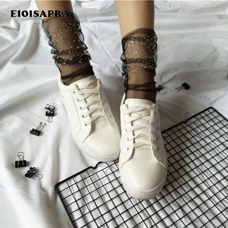 [EIOISAPRA]Glitter Sexy Silk Lace Socks Women Transparent Princesses