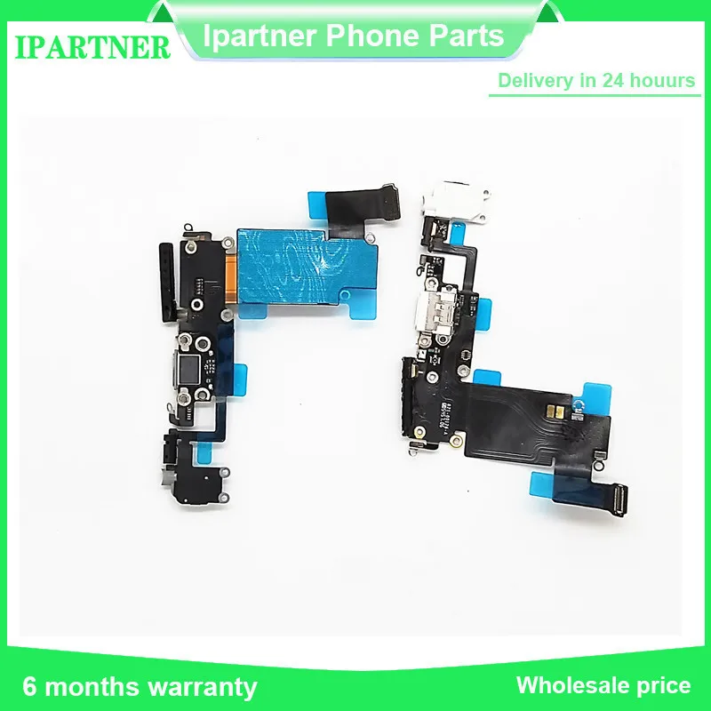 

For IPhone 6s Plus Charging Charger Port USB Dock Connector Flex Cable With Microphone Audio Jack High Quality