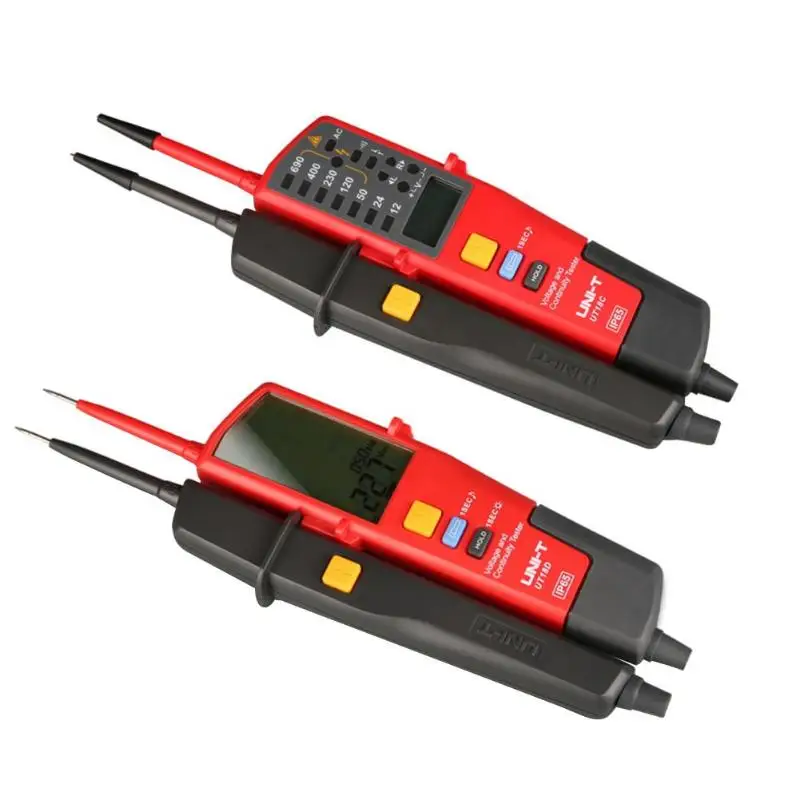UNI-T UT18C UT18D AC/DC Voltage Tester LCD Display Auto Range Voltage Continuity Tester Date Hold RCD Test Measurement Tool