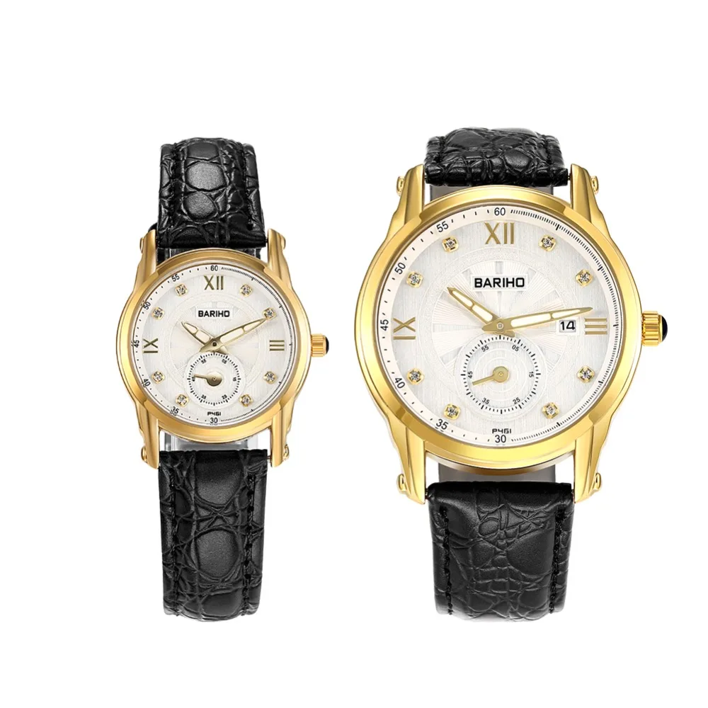 

Hot Sales Lovers Watches Fashion Business Men & Women Quartz Watches 30M Waterproof Wristwatches relogio masculino feminino