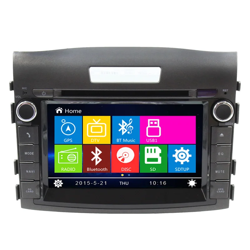 Car Dvd Player GPS Navigation For Hon da CR V Host Rear Camera BT Radio Steering