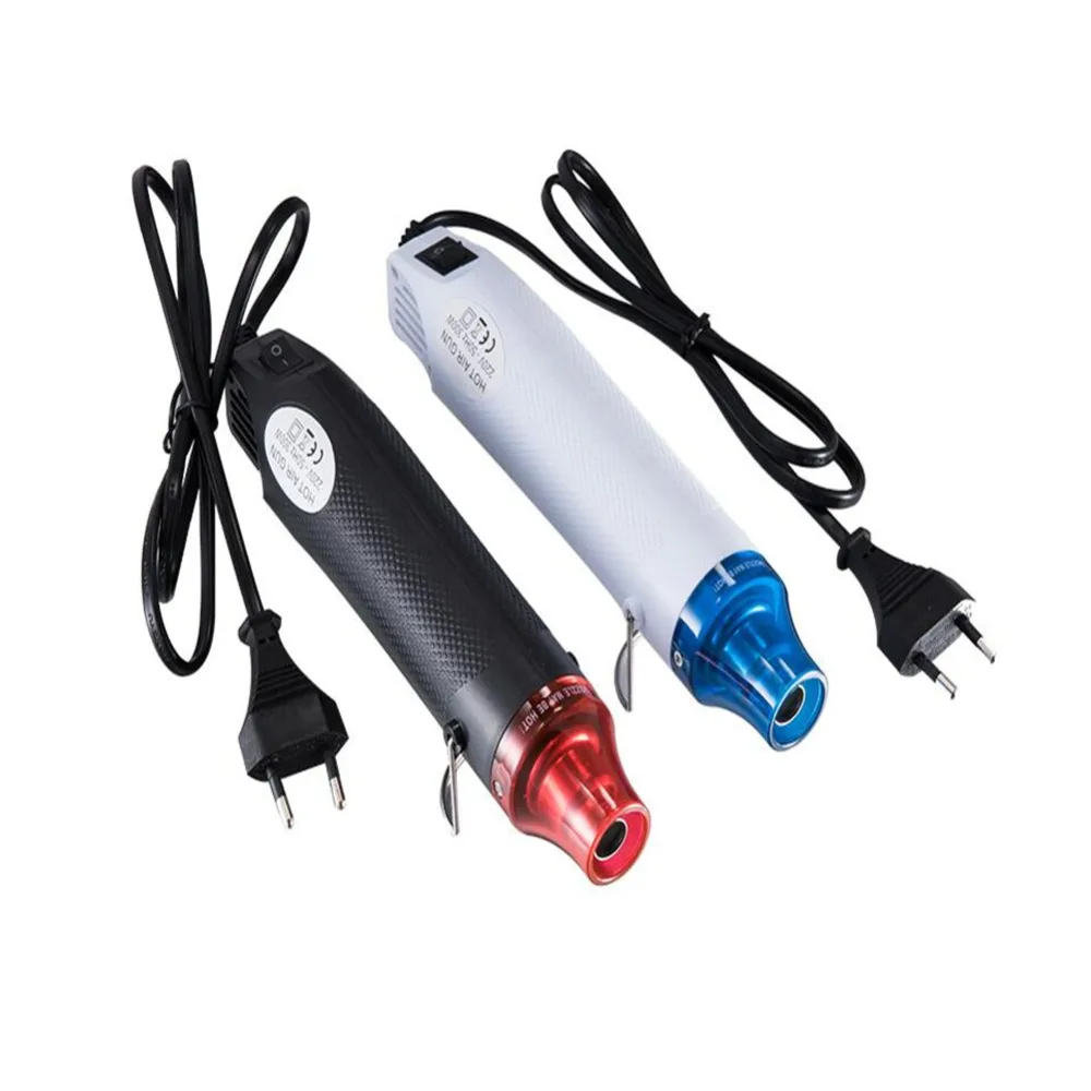 

220V Heat Gun Electric 300W DIY Using Power Tool Hot Air Temperature Gun with Supporting Seat Shrink Plastic EU Plug