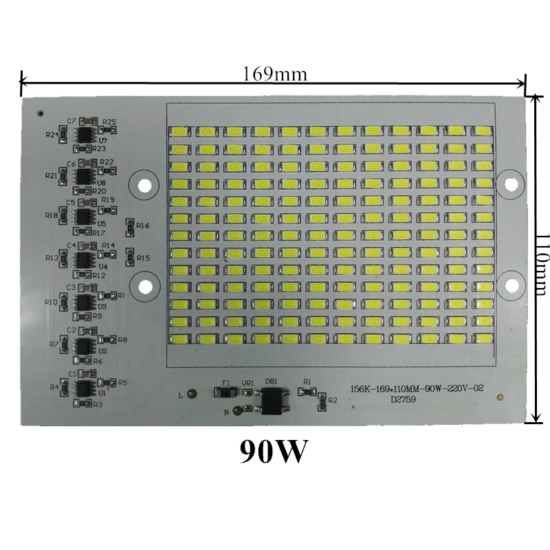 KINLAMS DIY затемняющий светодиодный умный IC SMD СВЕТОДИОДНЫЙ светильник 10 Вт 20 Вт 30 Вт 50 Вт 90 Вт 220 В для наружного прожектора холодный белый/теплый белый