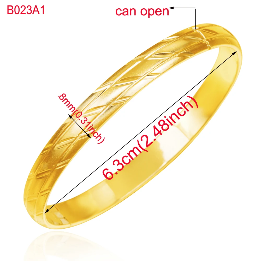 Ethlyn New Arrival fashion Dubai  bangle & bracelets Gold Color women decoration bangle African Ethiopian Jewelry B023 2
