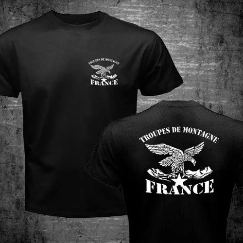  New France Troupes De Montagne Chasseurs Alpins Mountain Brigade Army 2019 New Men T-Shirt Men Summ