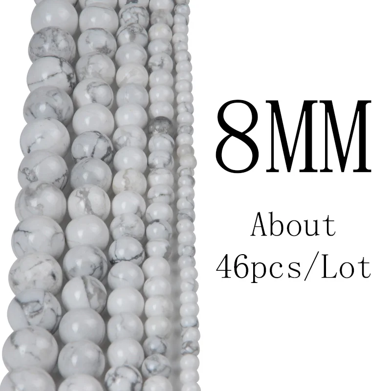 Chanfar 4 6 8 10 12mm Natural Stone Beads Black Lava Tiger Eye Bulk Loose Stone Beads For DIY Making Bracelet Necklace Jewelry