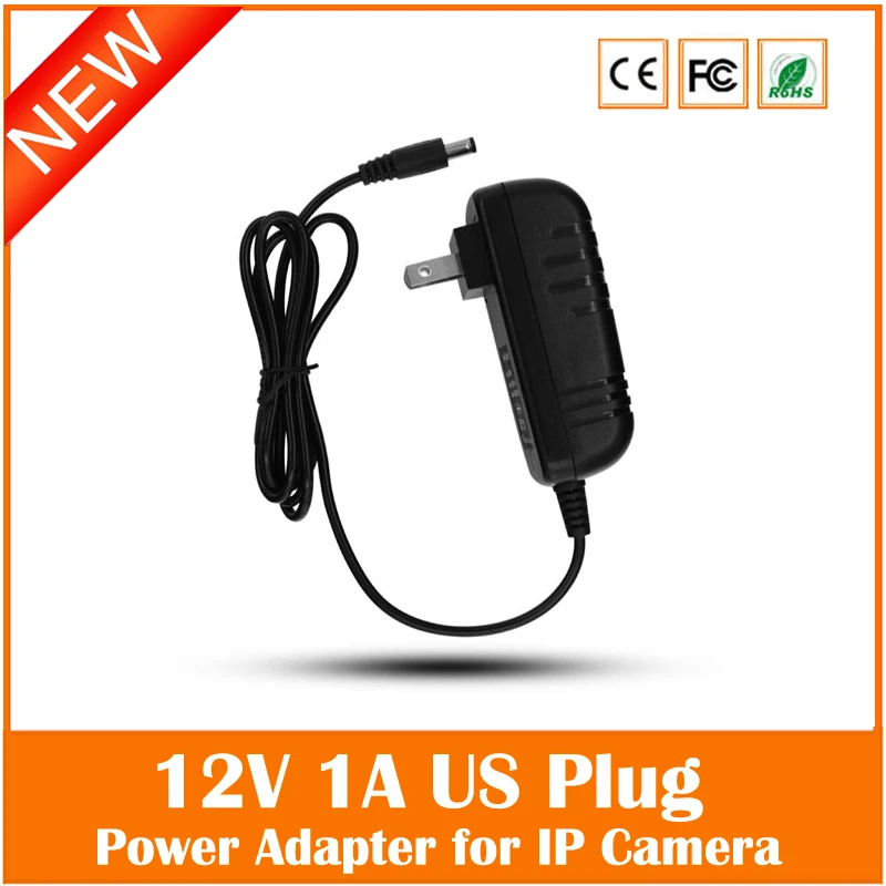 

Us Plug 100v-240v 12v 1a Power Supply Adapter For Security Cctv Ip Camera Routers Hubs Led Strip 5.5*2.1mm Freeshipping