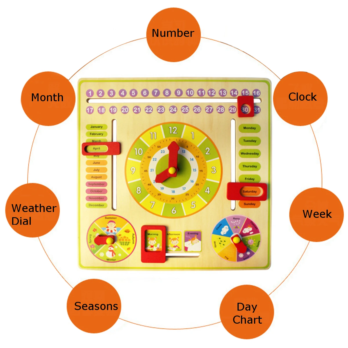 Дополнительные часы обучения. Детские деревянные часы игрушка для обучения. Деревянный календарь для детей. Календарь часы обучающие. Обучающая доска для детей календарь.