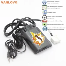 Bluetooth Link Car Kit Bluetooth Streaming Audio Adapter With Aux-in Interface & USB Charger for Honda Civic