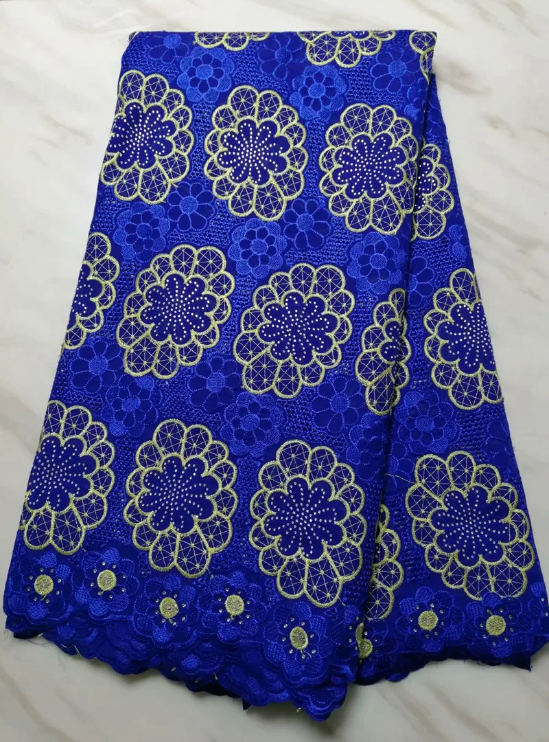 

2019 High quality cotton Stone Water soluble Embroidery African cord french guipure swiss lace Fabric for dress 5y/lot TPL11201