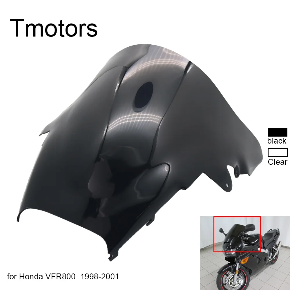 Передний ветровой экран для Honda VFR800 VFR800Fi RC46 98-01 дефлекторы из АБС-пластика лобовое