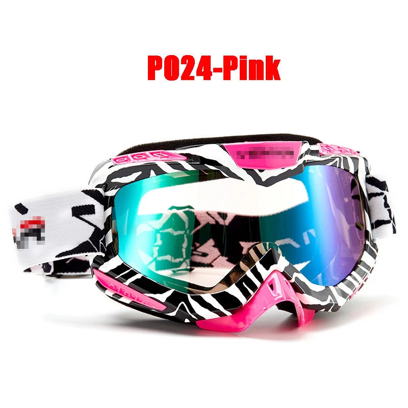 Очки для мотокросса, очки для мотокросса Occhiali, Gozluk Bril Brille, Мото очки, шлем, очки - Цвет: P024 Pink