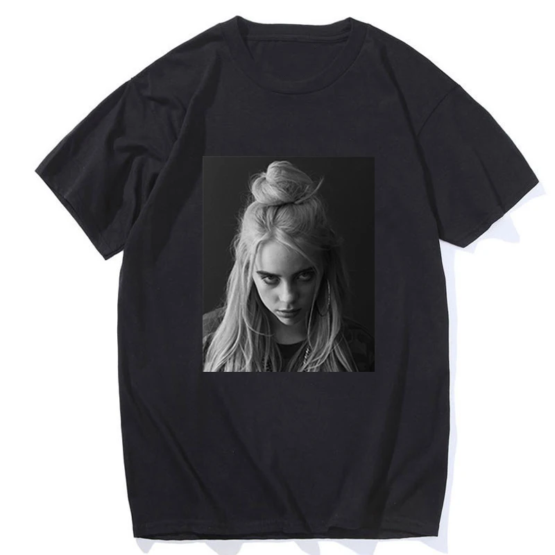 Новинка 2019 года, футболка Billie Eilish, крутая певица, для женщин и мужчин, винтажная, Harajuku, модная, эстетическая, модная, модная, повседневная