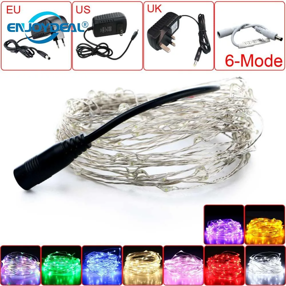 33ft/10m Holiday 100LED Waterproof Christmas String Light Twinkle