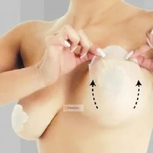 20 шт. мгновенный искусственный подтягивающий грудь Невидимый ленточный женский Блестящий ремень слипы бренд пуш-ап бикини
