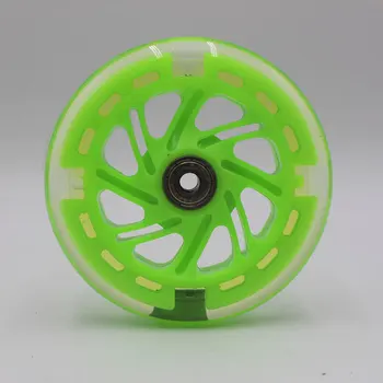 

High quality / skating PU wheels /wheel scooter flashing wheel 120 * 24 8 pcs/ Lot 80a